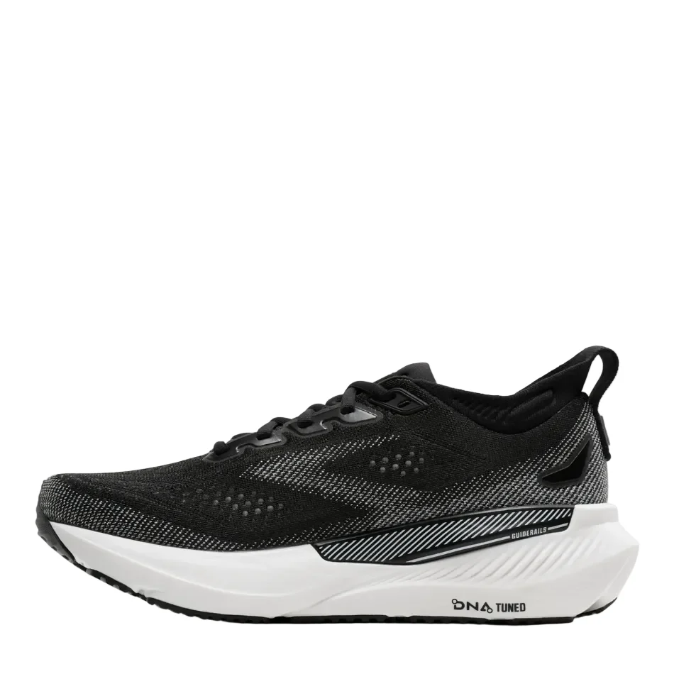 Brooks Men's Glycerin GTS 23 Wide Fitting (2E) Running Shoes in Black/Grey/White AW26 - Image 2
