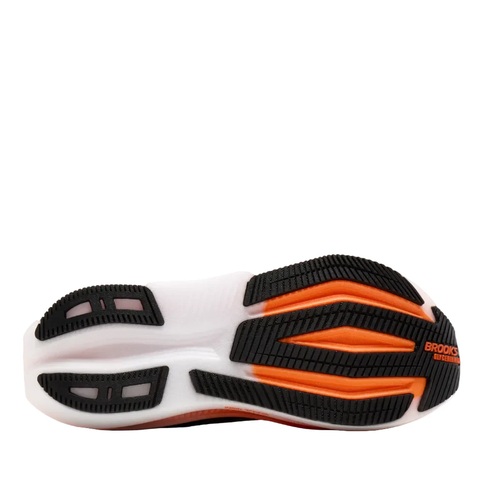 Brooks Men's Glycerin Max 2 Running Shoes in Black/Tigerlily/Orange AW26 - Image 3