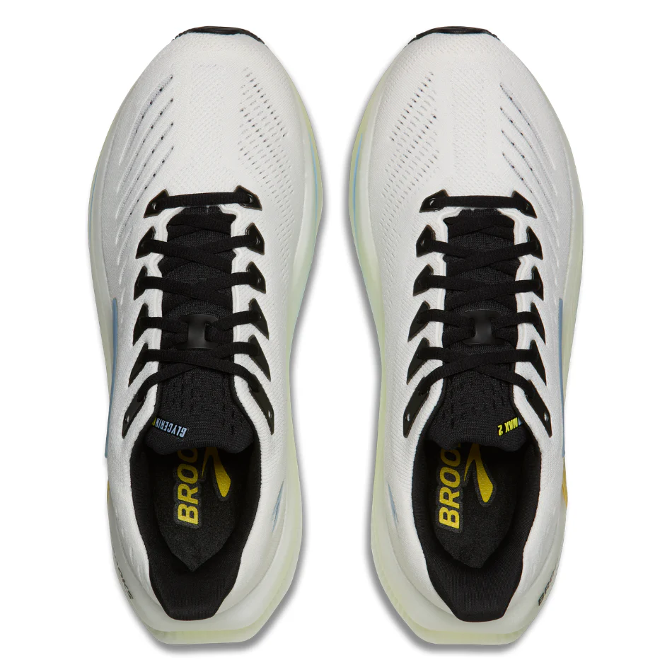 Brooks Men's Glycerin Max 2 Running Shoes in Bright White/Black/Nightlife AW26 - Image 2
