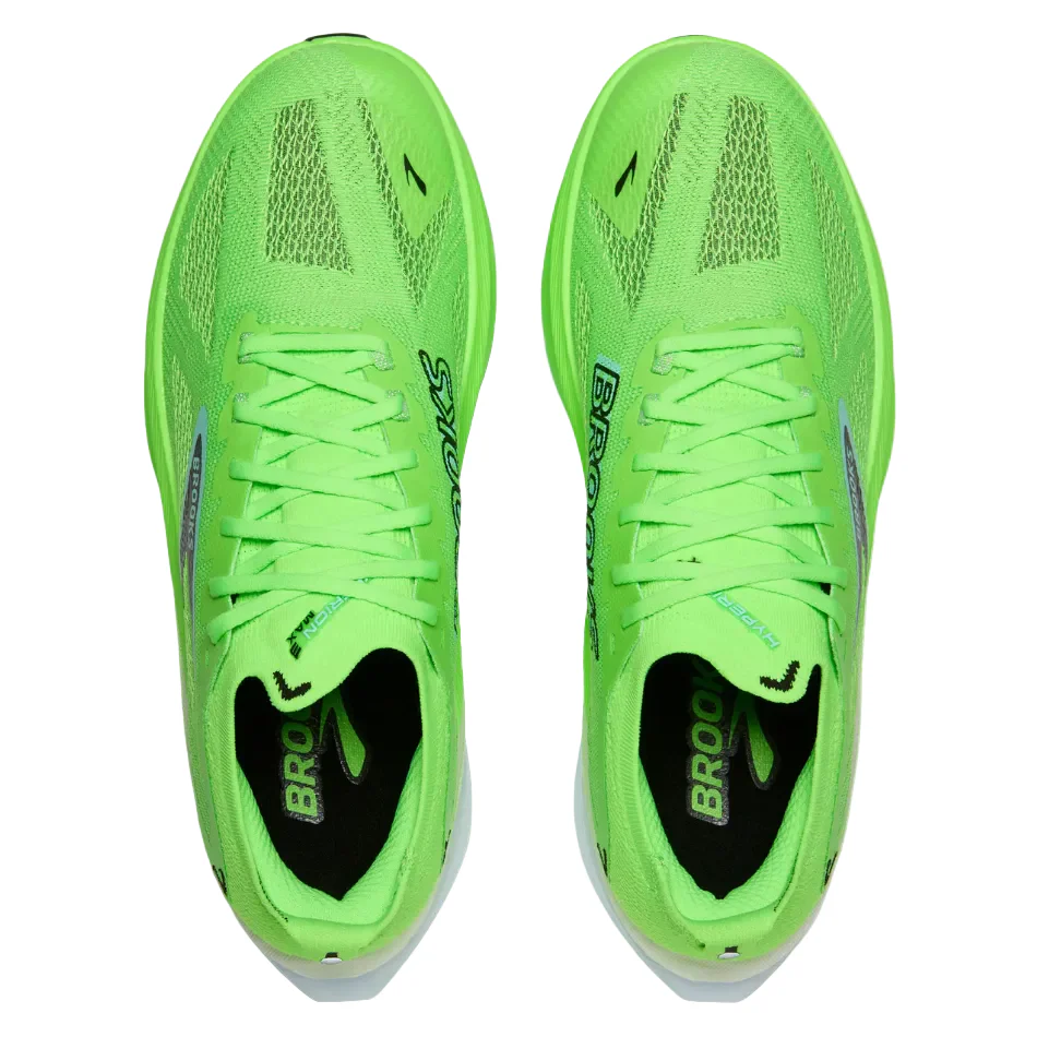 Brooks Men's Hyperion Max 3 Running Shoes in Green Gecko/Black/Blue SS26 - Image 2