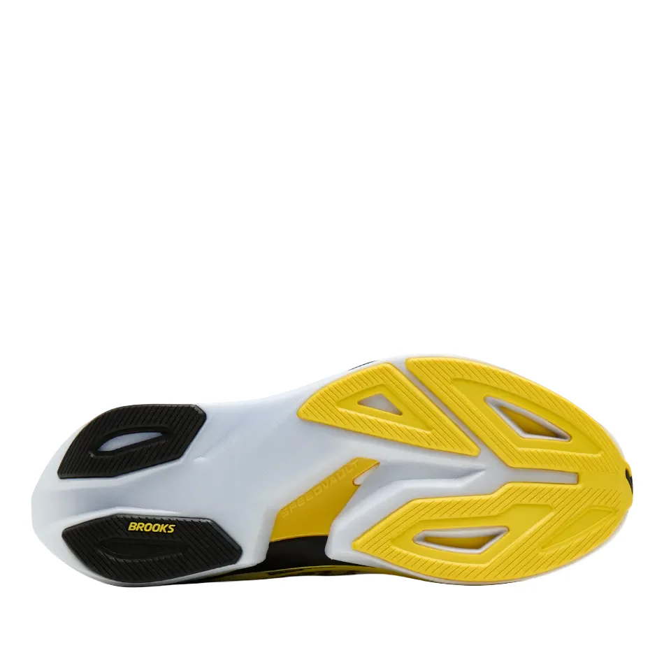 Brooks Women's Hyperion Max 4 Running Shoes in White/Cyber Yellow/Black AW26 - Image 3