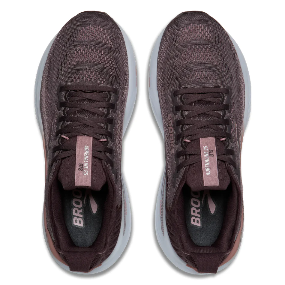 Brooks Women's Adrenaline GTS 25 Running Shoes in Raisin/Woodrose/White AW26 - Image 2