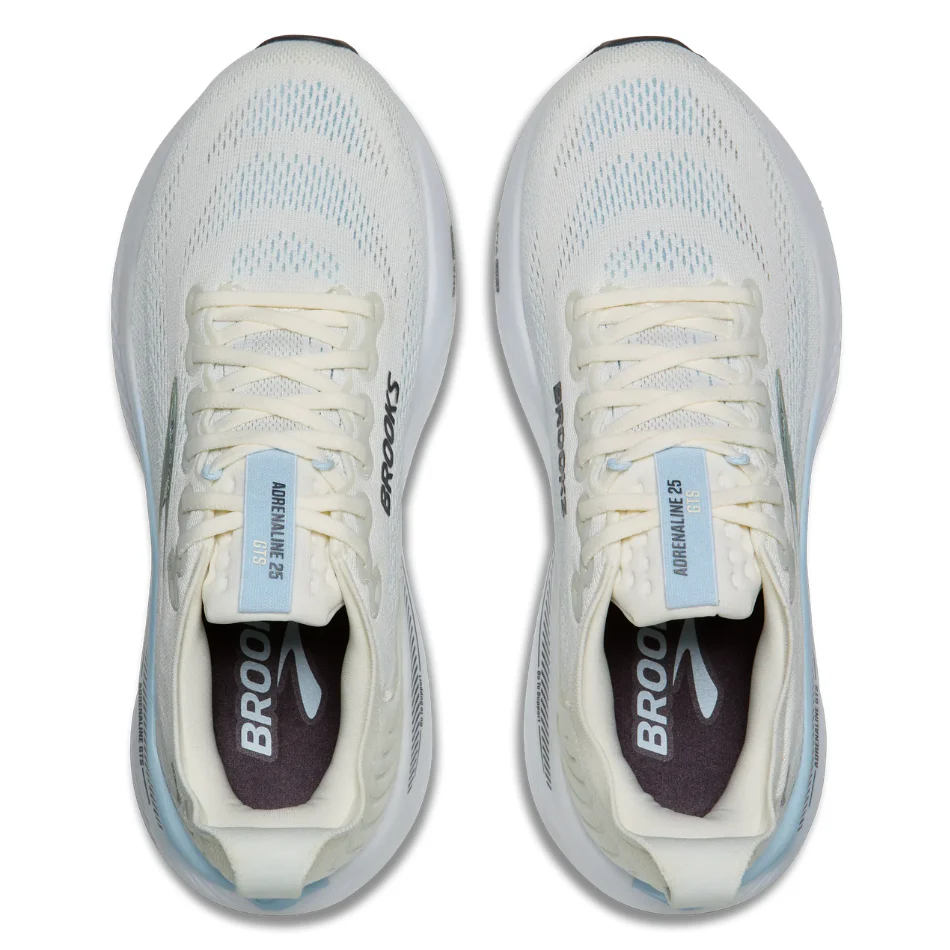 Brooks Women's Adrenaline GTS 25 Running Shoes in Star White/Nantucket/Chrome AW26 - Image 2