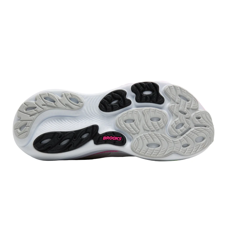 Brooks Women's Adrenaline GTS 25 Wide Fitting D Running Shoes in Oyster/Pink/Green SS26 - Image 4