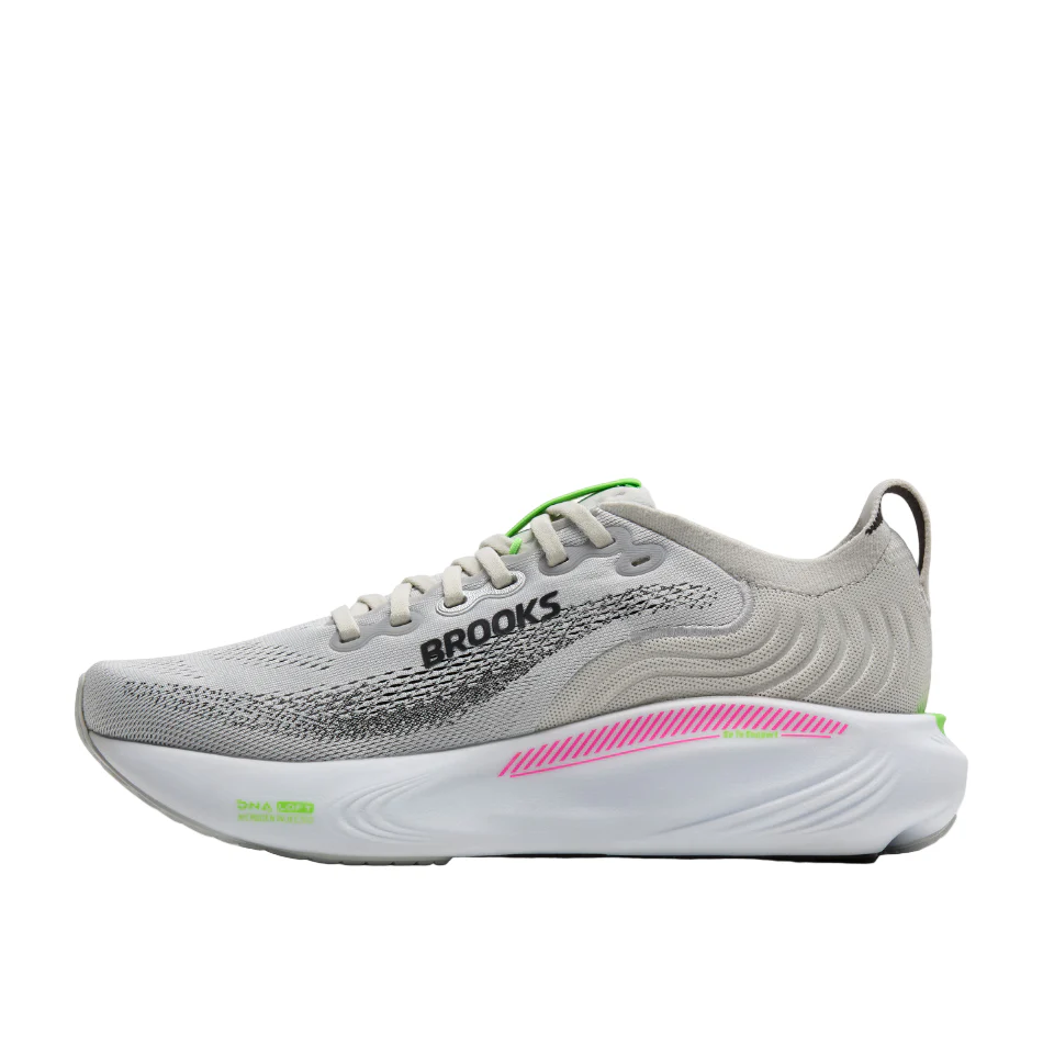 Brooks Women's Adrenaline GTS 25 Wide Fitting D Running Shoes in Oyster/Pink/Green SS26 - Image 5