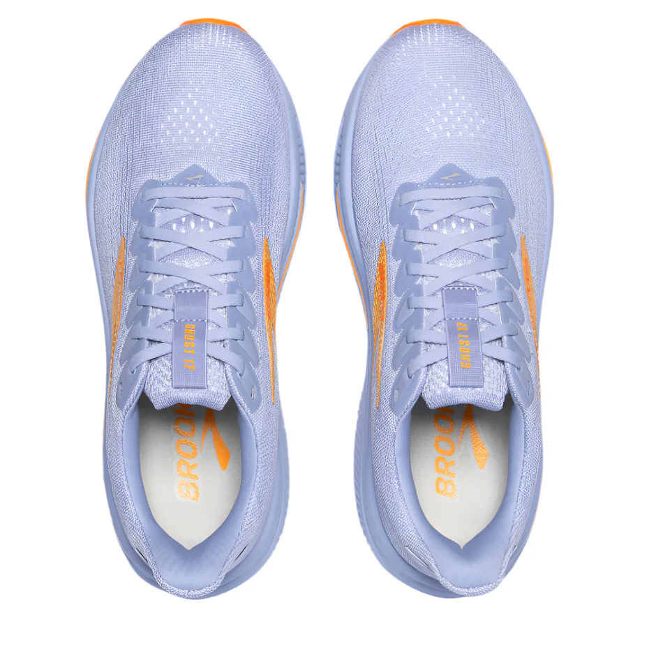 Brooks Women's Ghost 17 Running Shoes in Blue Heron/White/Orange AW25 - Image 2