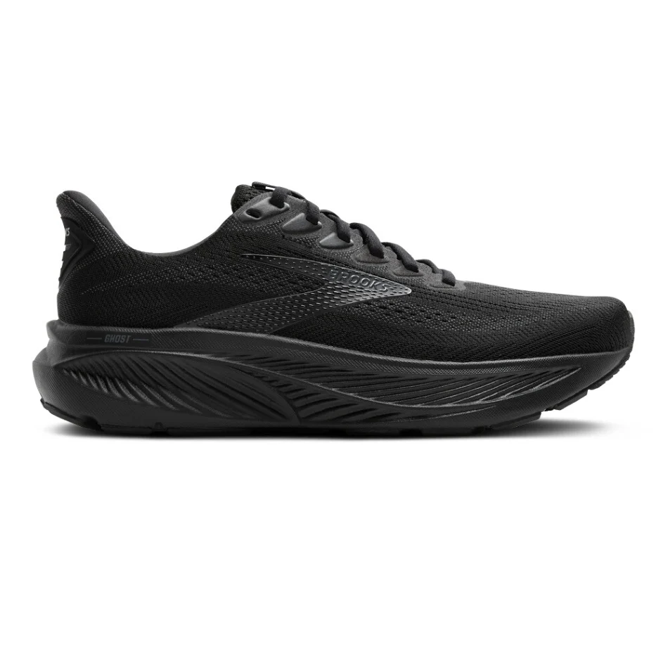 Brooks Women's Ghost 17 Wide Fit (D Width) Running Shoes in black
