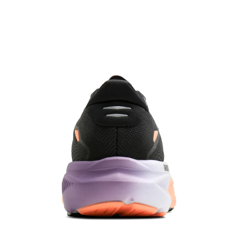 Brooks Women's Ghost 18 Running Shoes in Black/Mulled Grape/Peach AW26 - Image 4