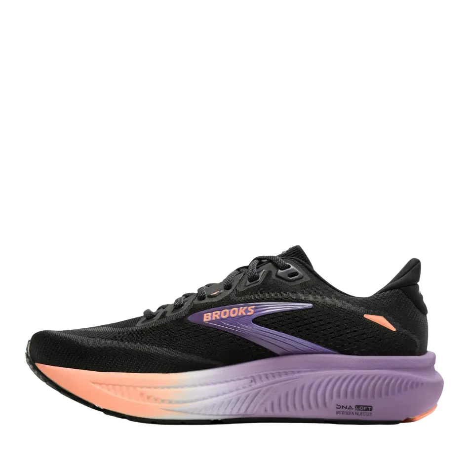 Brooks Women's Ghost 18 Running Shoes in Black/Mulled Grape/Peach AW26 - Image 5