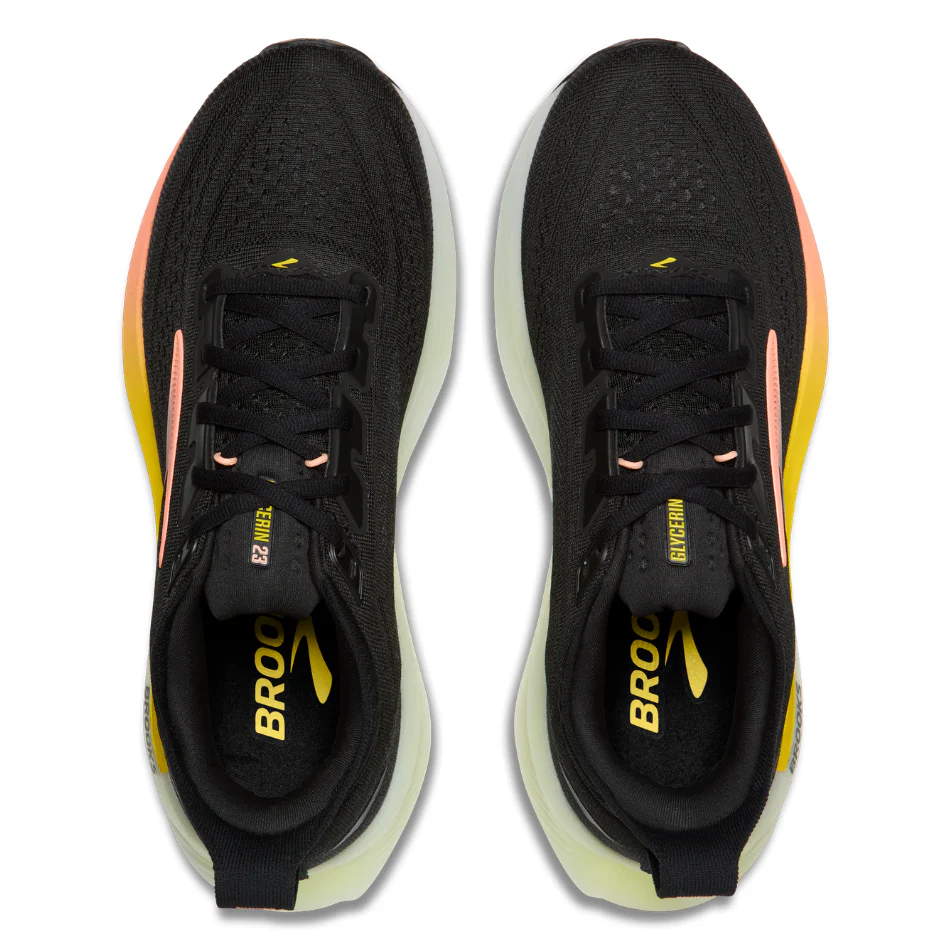 Brooks Women's Glycerin 23 Running Shoes in Black/Peach/Nightlife AW26 - Image 2
