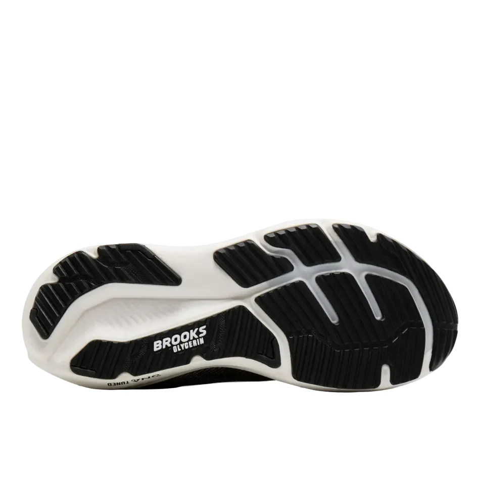 Brooks Women's Glycerin 23 Wide Fitting (D) Running Shoes in Black/Grey/White AW26 - Image 4