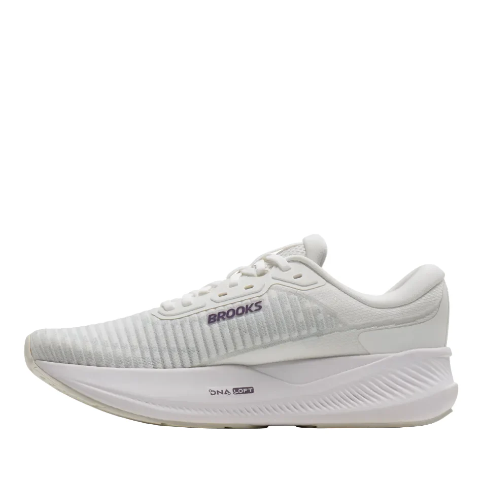 Brooks Women's Revel Max Running Shoes in Bright White/MulledGrape/Peach AW26 - Image 5