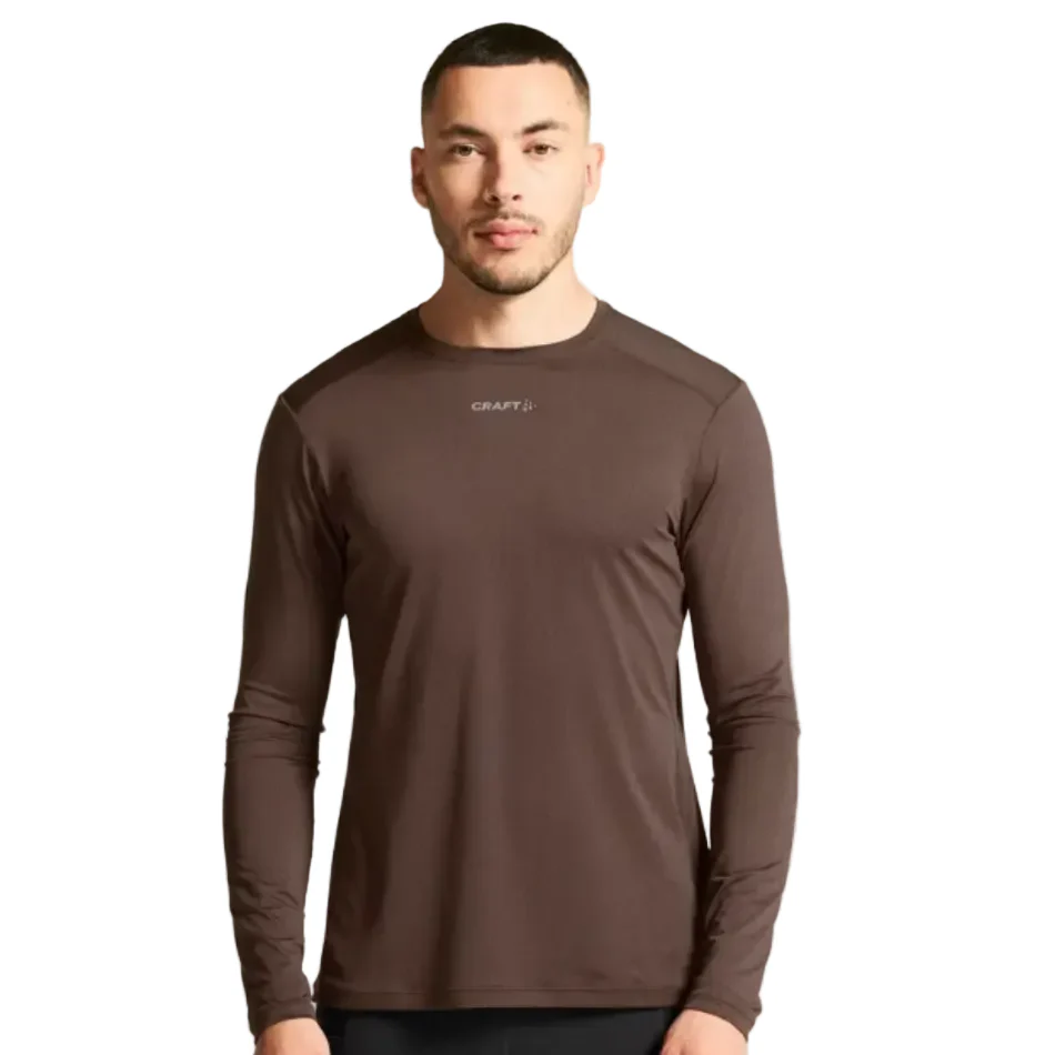 Craft Men's ADV Essence Long Sleeved Tee 2 in Prune SS26 - Image 2