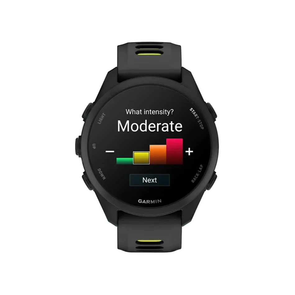 Garmin Unisex Forerunner 170 GPS Watch in Black with Black/Amp Yellow Band - Image 3