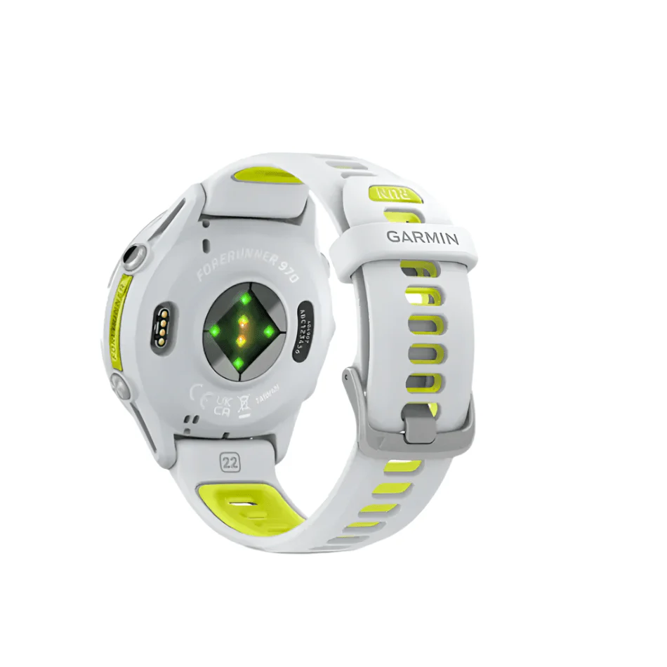 Garmin Unisex Forerunner 970 GPS Running Watch in Whitestone/Translucent Amp Yellow - Image 3
