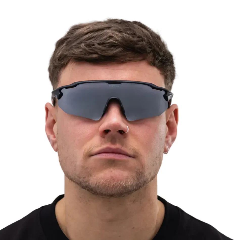 Hystride Unisex Speed Pro Sunglasses in Black/Silver - Image 3