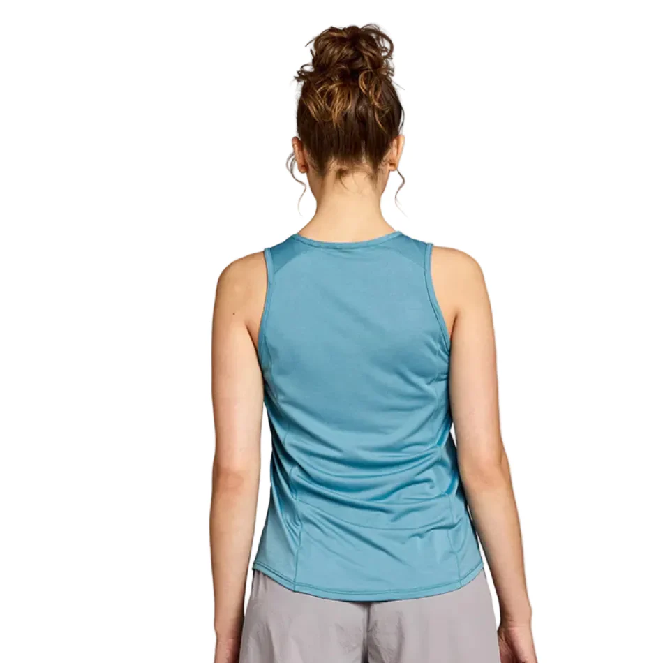 Janji Women's Run All Day Tank in Cerulean SS26 - Image 3