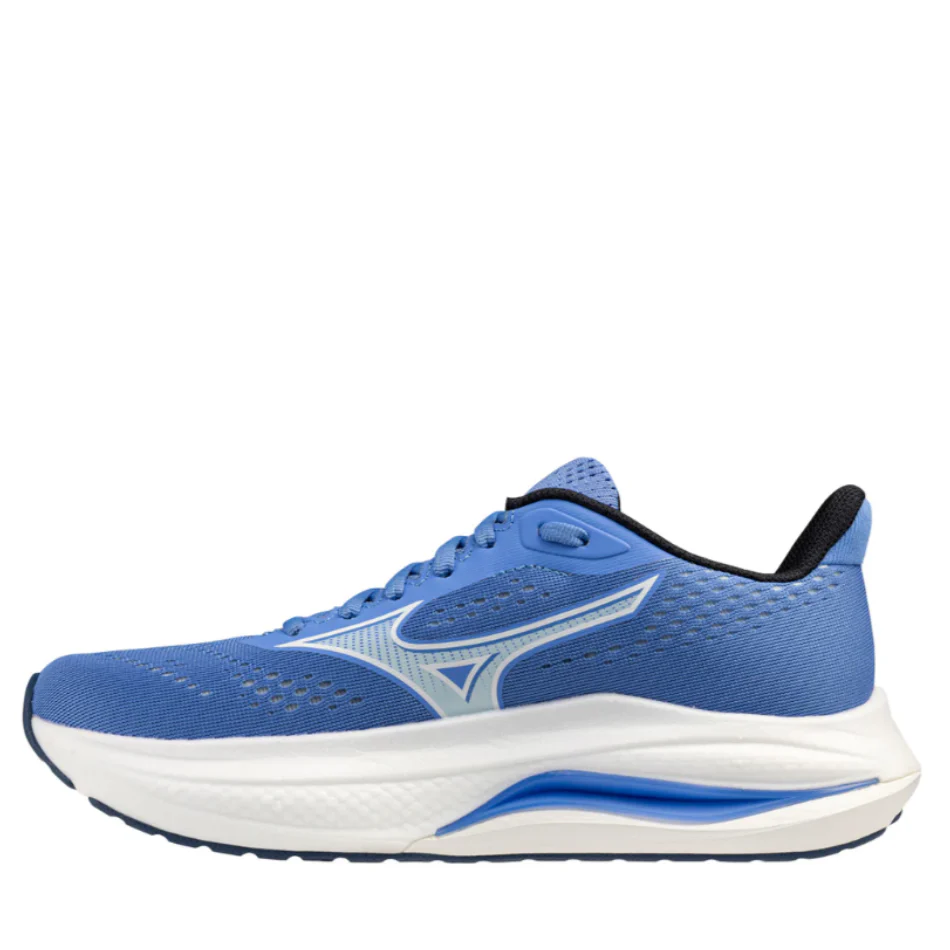 Mizuno Women's Wave Inspire 22 Running Shoes in Ultramarine/White/Lightening Yellow SS26 - Image 2