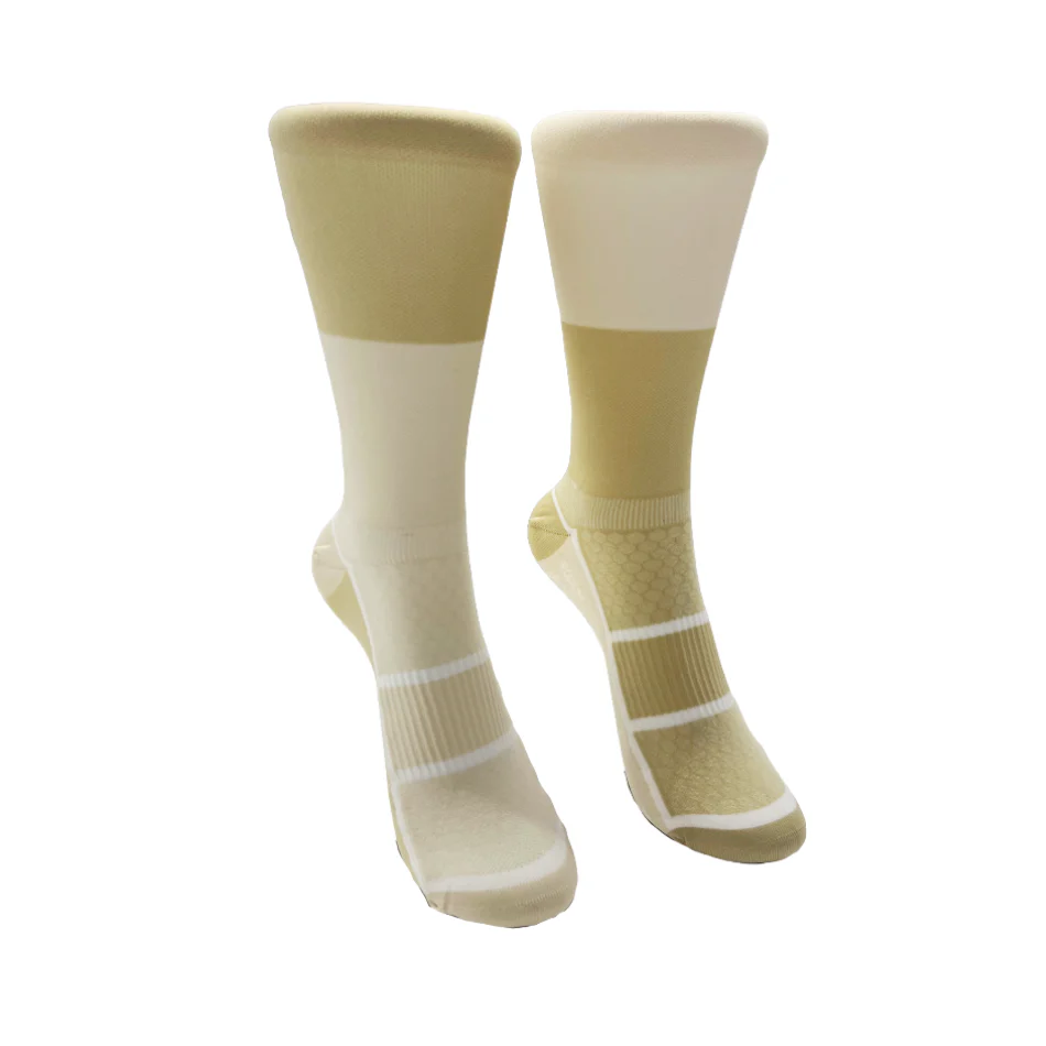 Monkey Sox Podium Block Sport Socks: Hylo Sand & Oat - Image 2