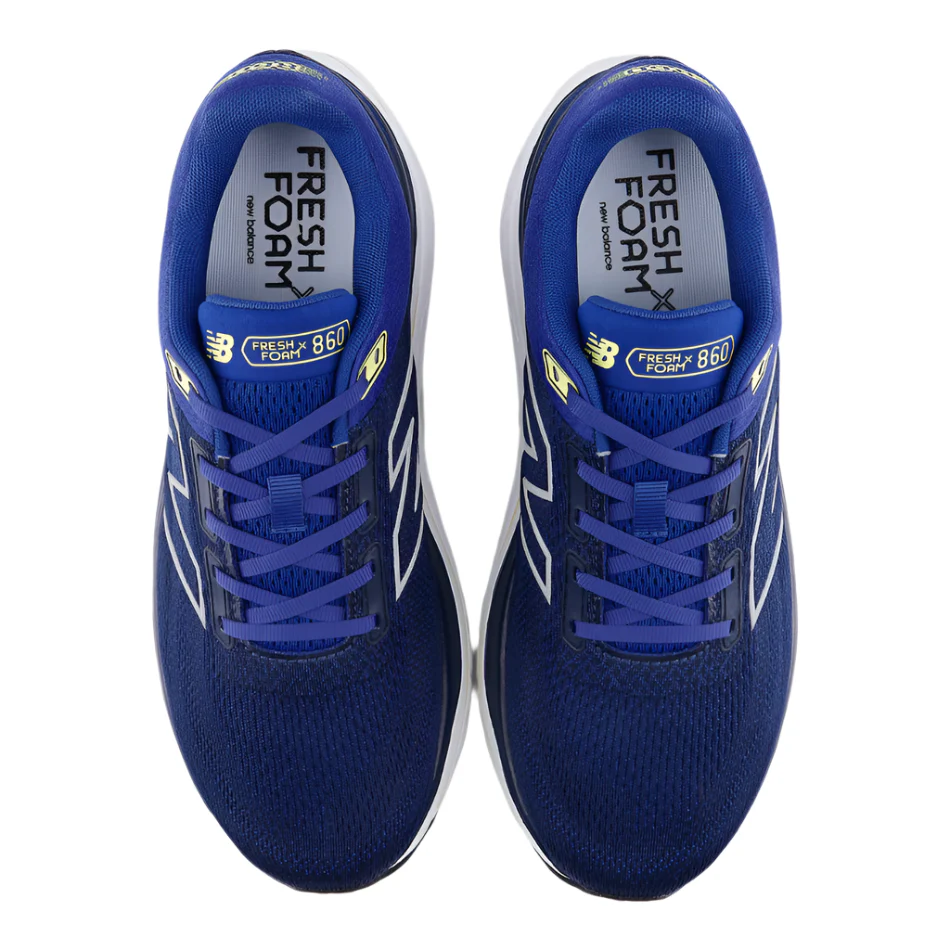 New Balance Men's 860 V14 Running Shoes in Galaxy Blue/NB Navy/Winter Grass AW25 - Image 2