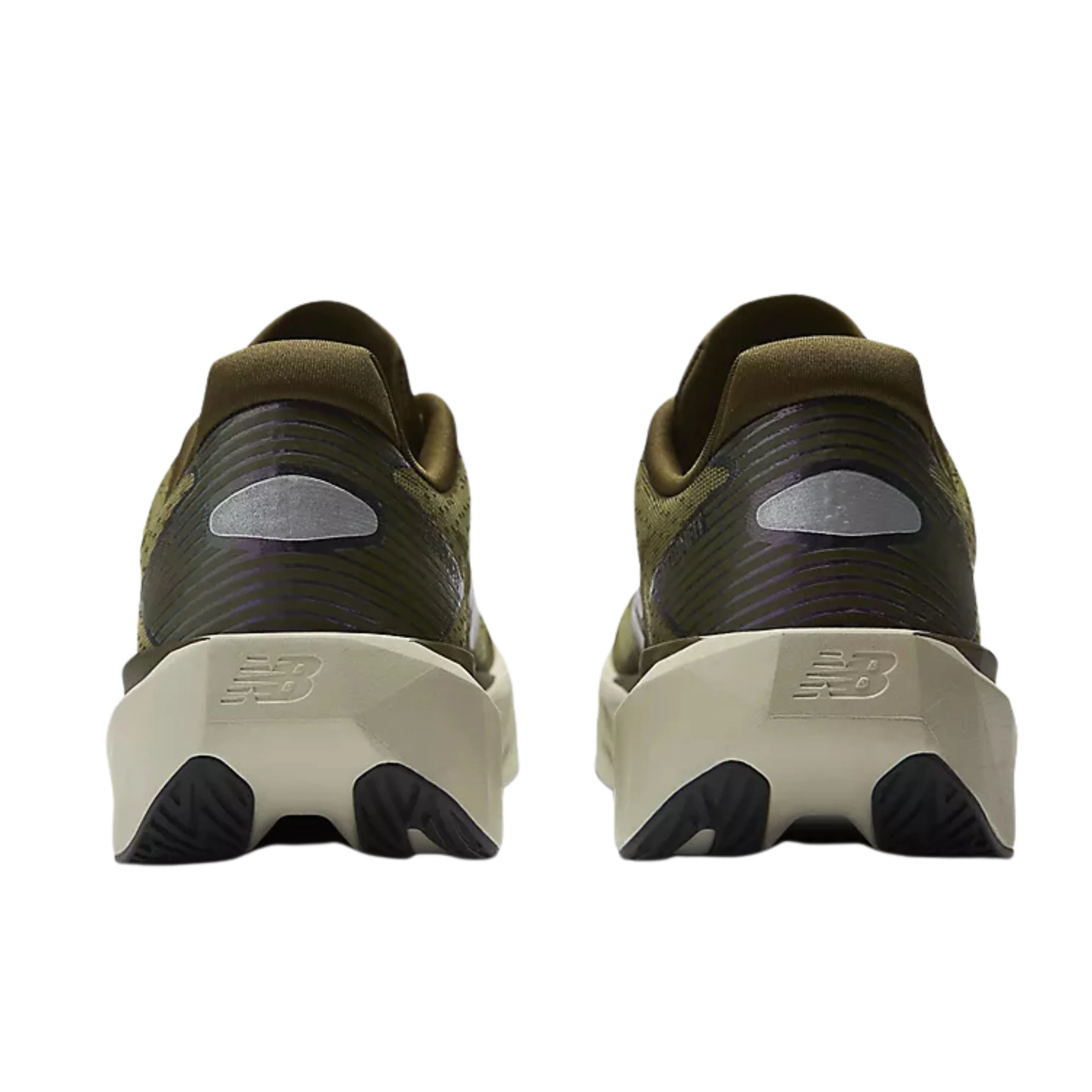 New Balance Men's Fuelcell Rebel v5 High Viz Running Shoes in Woodland/Shipyard/Silver Metallic AW25 - Image 5