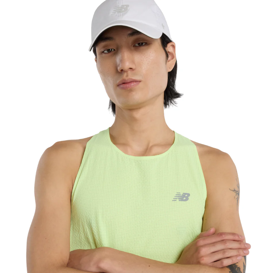 New Balance Men's Race Day Ultralight Singlet in Afterglow SS26 - Image 3