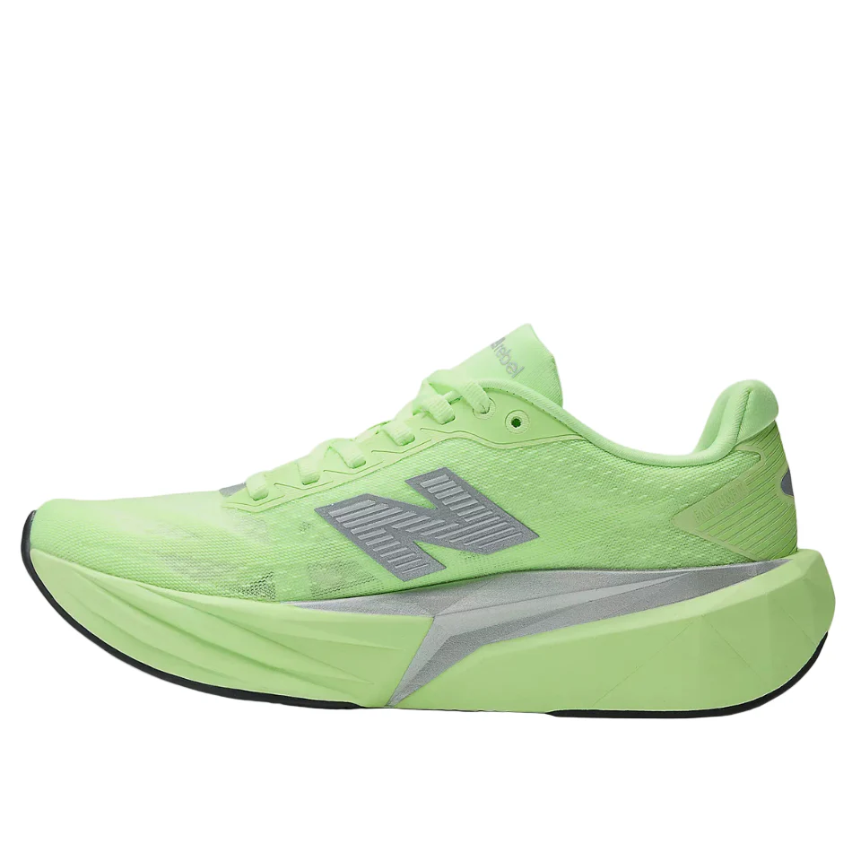 New Balance Women's Fuelcell Rebel v5 Running Shoes in Lab Green/Silver Metallic/White AW25 - Image 5