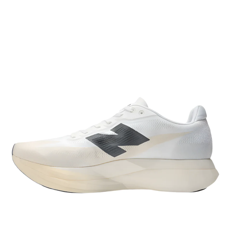 New Balance Women's Fuelcell Supercomp Elite V5 Running Shoes in Linen/White/Gold Metallic AW25 - Image 6