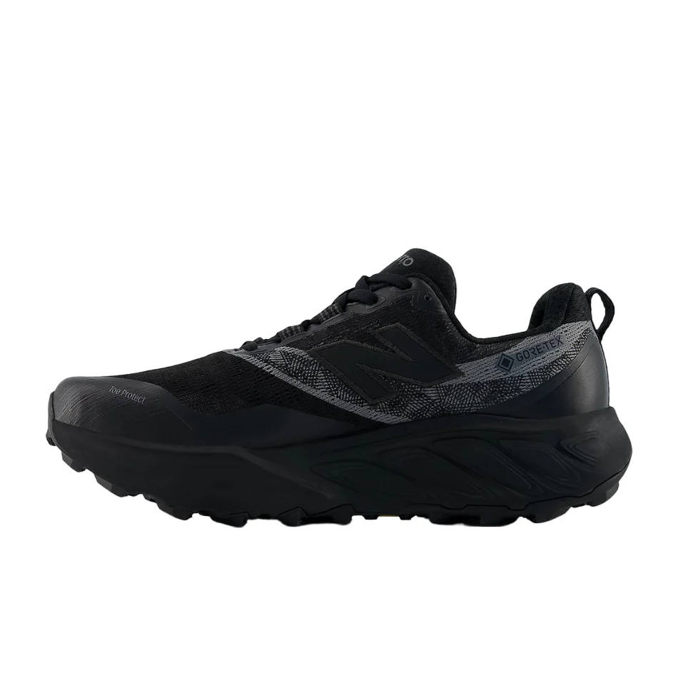 New Balance Men's Hierro V9 GORE-TEX® Trail Shoes in Black/Faded Black/Castlerock AW25 - Image 6