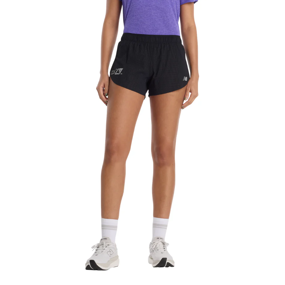 New Balance Women's London Edition RC Ultralight Short 3” in Black SS26