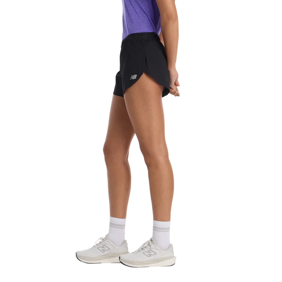 New Balance Women's London Edition RC Ultralight Short 3” in Black SS26 - Image 3