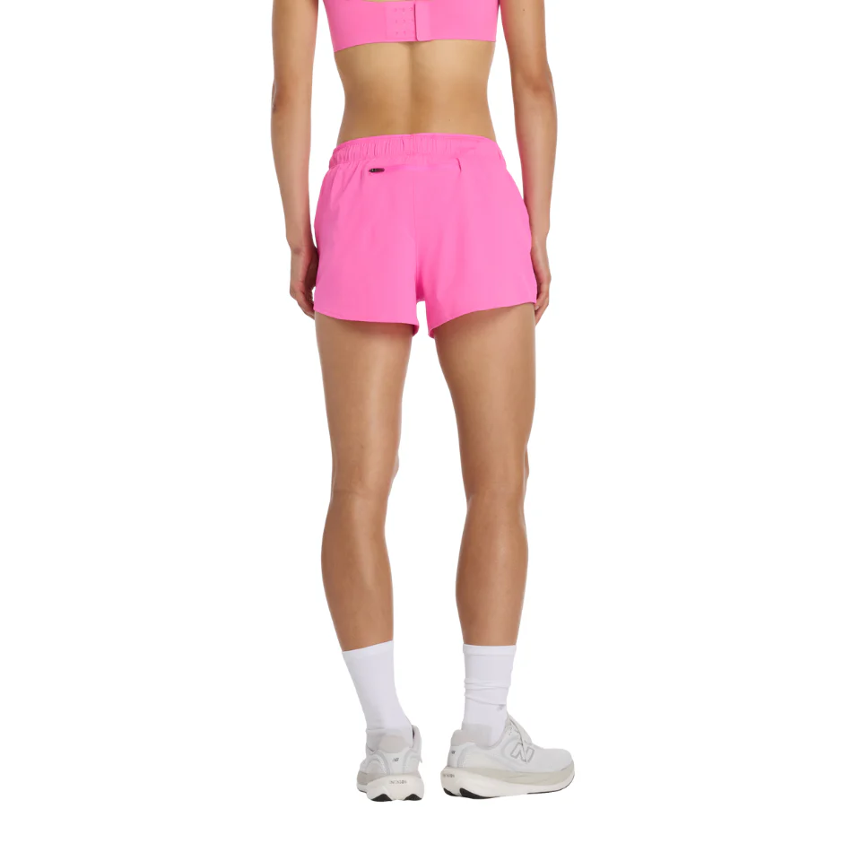 New Balance Women's RC Short 3" in Pink Heat SS26 - Image 3