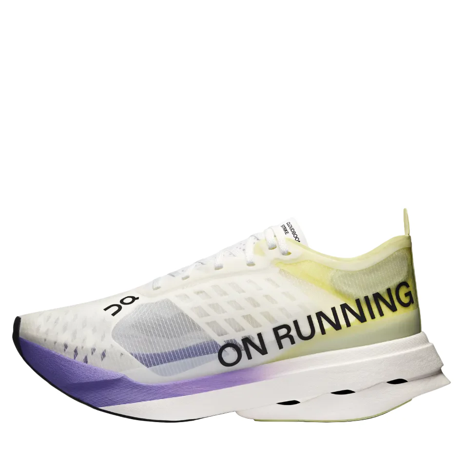 On Women's Cloudboom Strike Running Shoes in Juniper/Limelight SS26 - Image 5