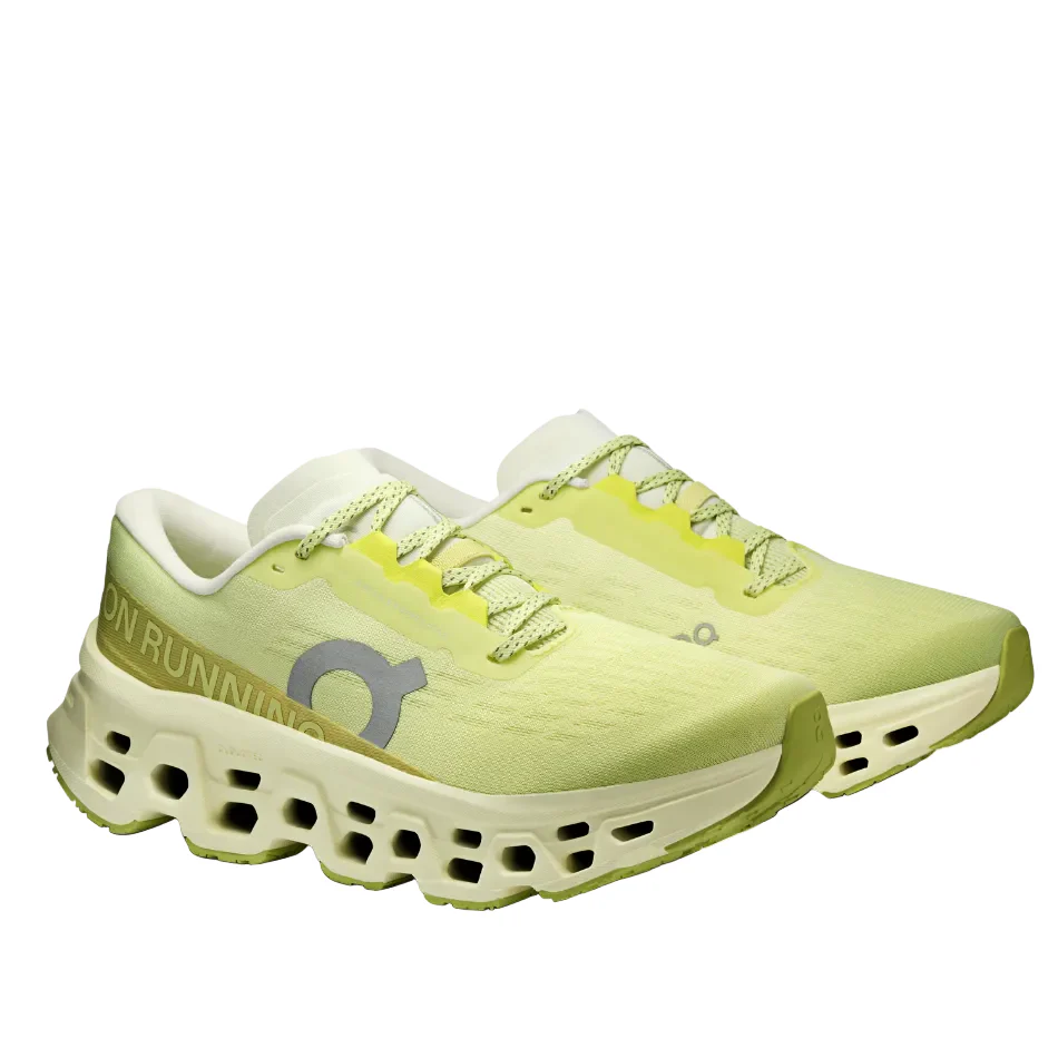 On Women's Cloudmonster 3 Running Shoes in Limelight/Seedling SS26 - Image 4