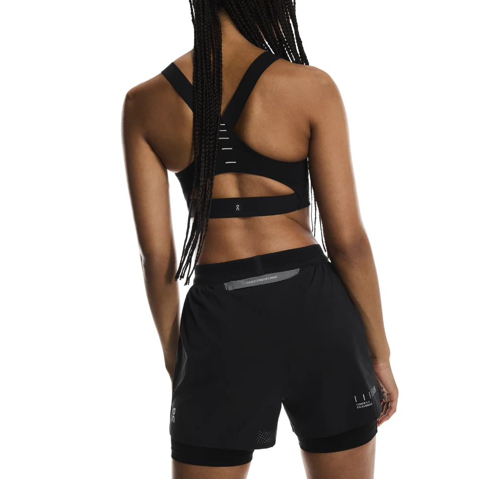 On Women's Performance Shorts Lumos in Eclipse/Black AW25 - Image 3