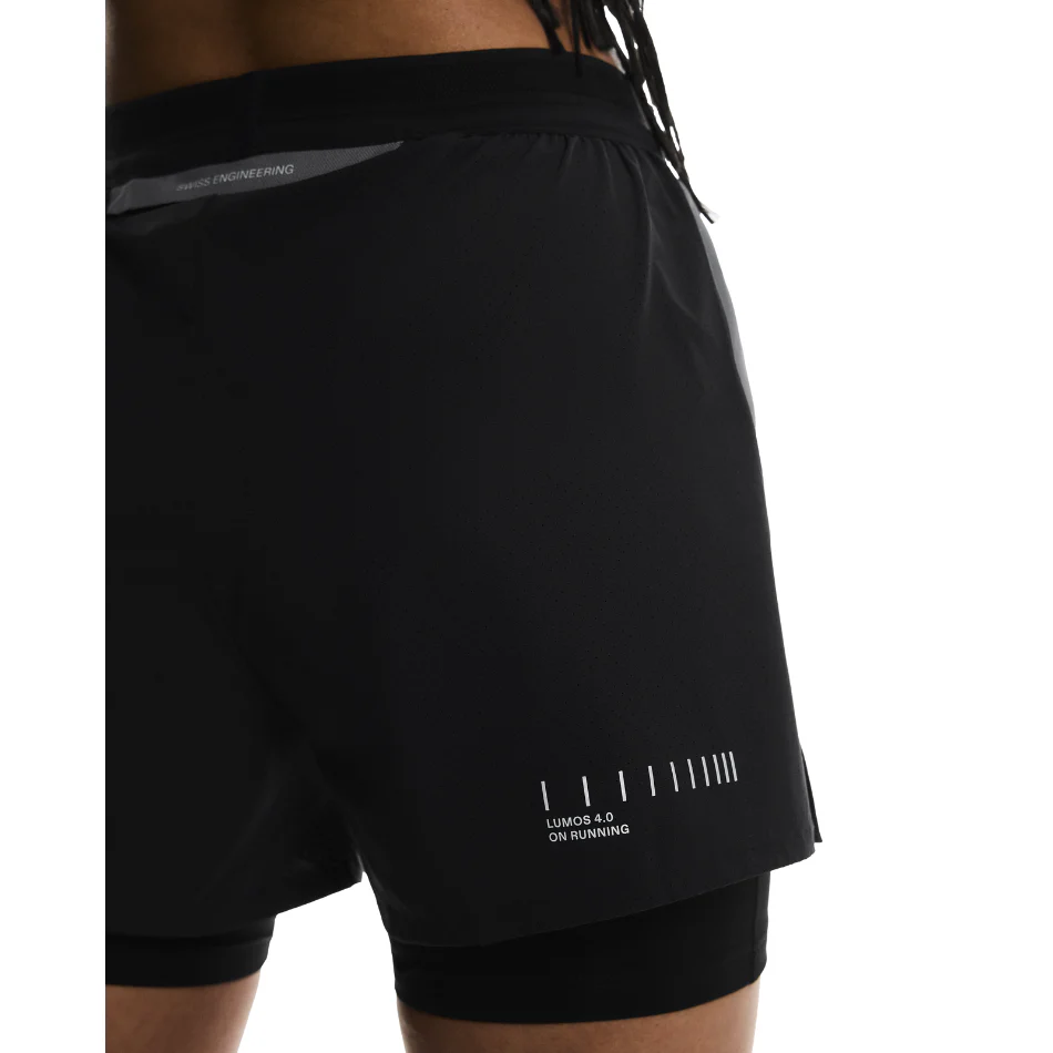 On Women's Performance Shorts Lumos in Eclipse/Black AW25 - Image 5