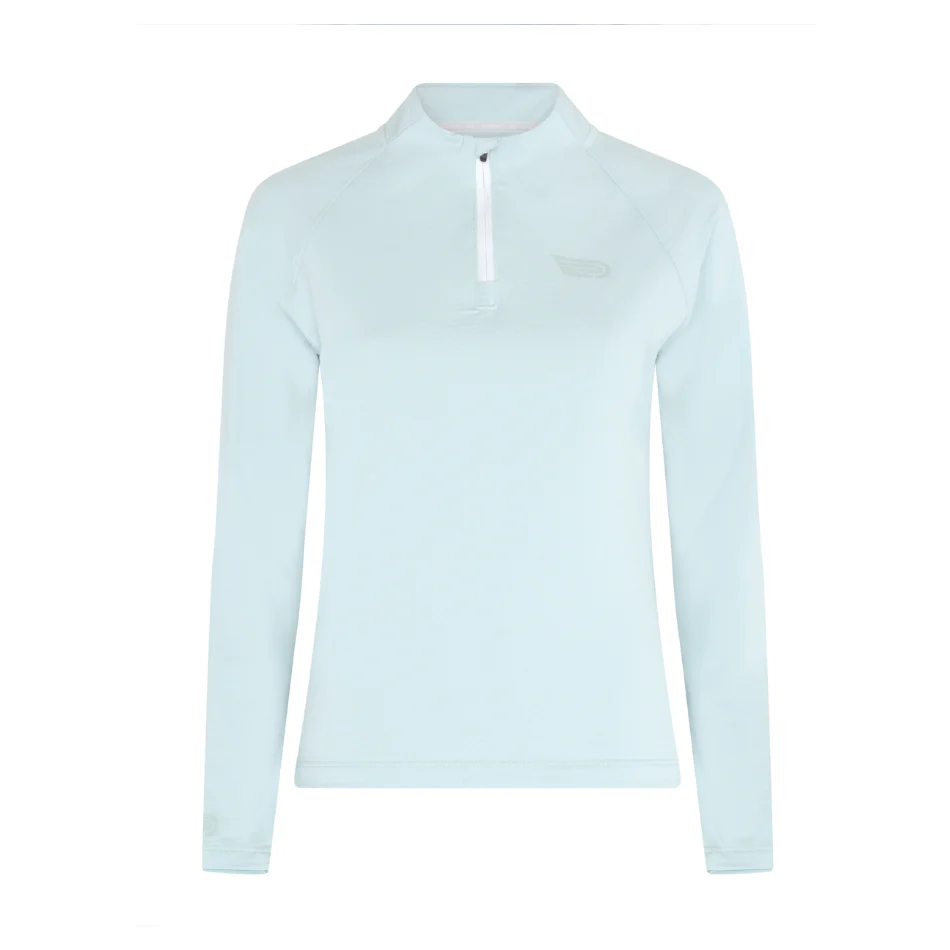 Pressio Women's Perform Thermal 1/4 Zip Top in Cloud Blue AW25