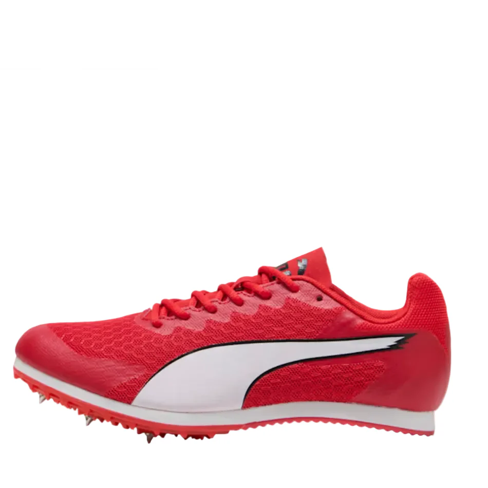 PUMA Junior evoSPEED Star 9 Running Spikes in For All Time Red/PUMA White/PUMA Black SS26 - Image 3