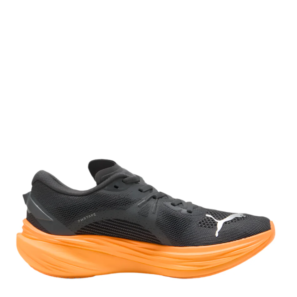 PUMA Men's Deviate NITRO 3 Running Shoes in Dusky Gray/Heat Fire AW25