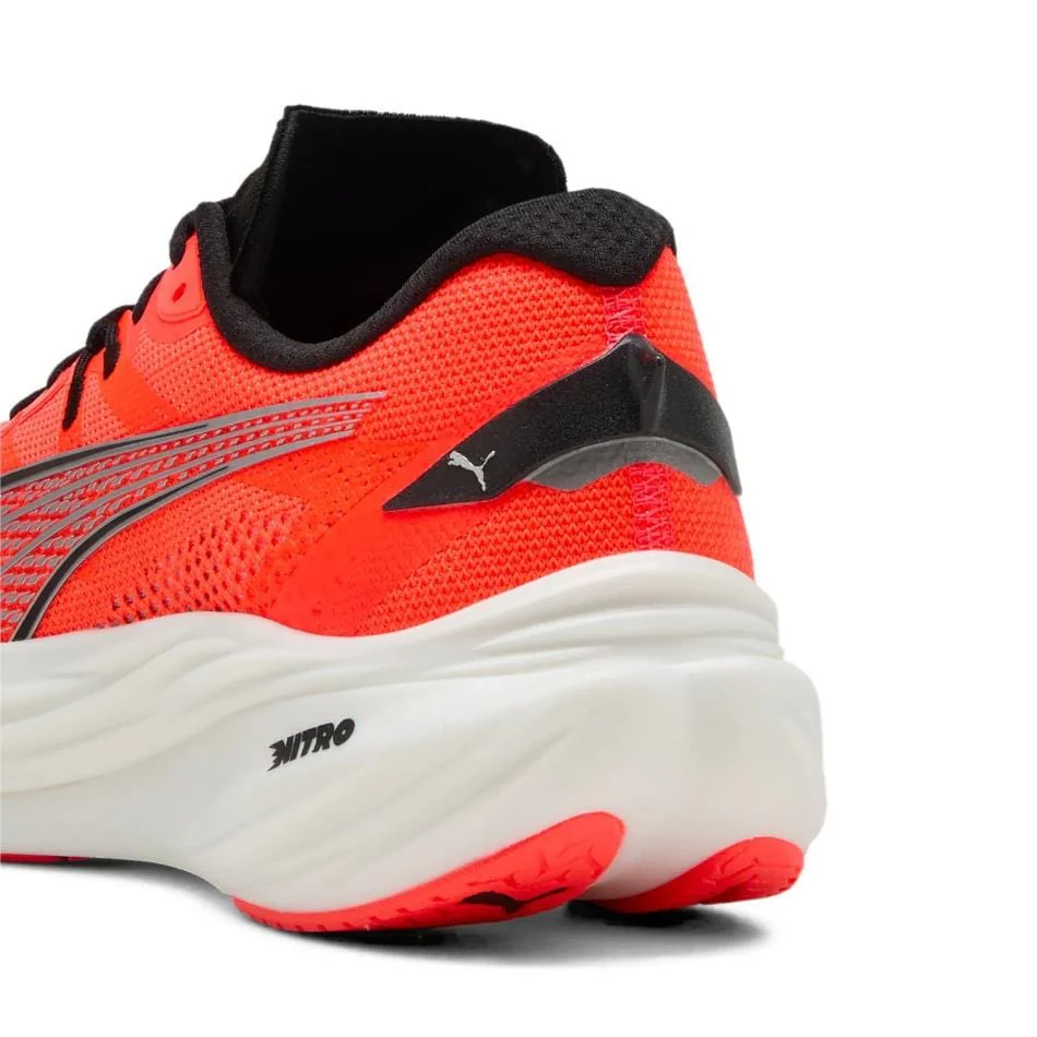 Puma Men's Deviate NITRO 3 Running Shoes in Glowing Red/PUMA Black SS25 - Image 2