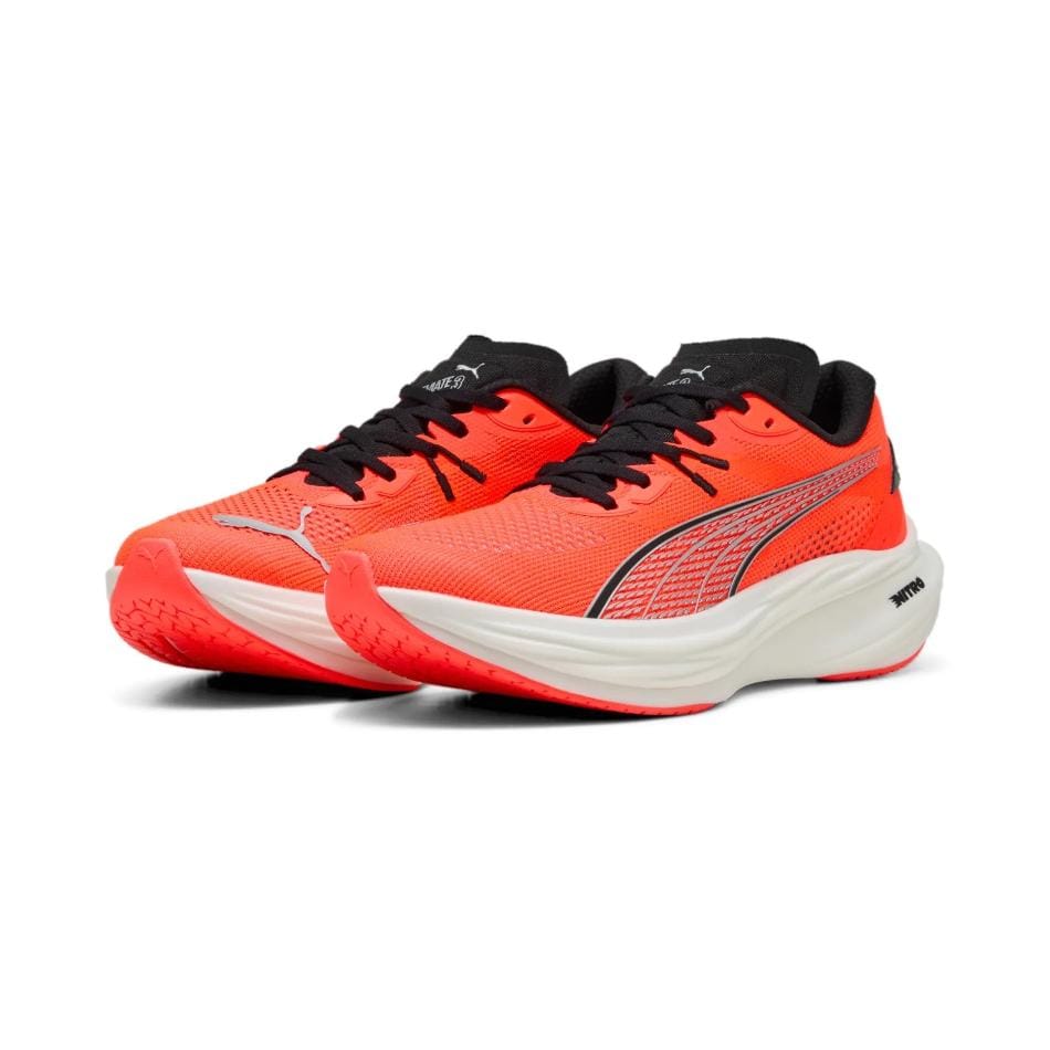 Puma Men's Deviate NITRO 3 Running Shoes in Glowing Red/PUMA Black SS25 - Image 4