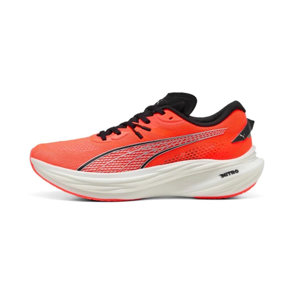 Puma Men's Deviate NITRO 3 Running Shoes in Glowing Red/PUMA Black SS25 - Image 5