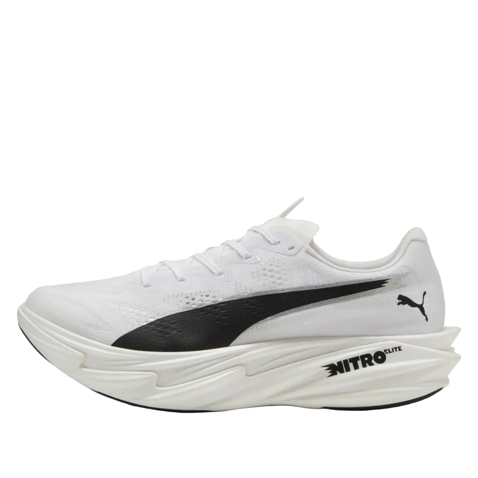 Puma Men's Deviate NITRO Elite 4 Running Shoes in PUMA White/PUMA Black SS26 - Image 5
