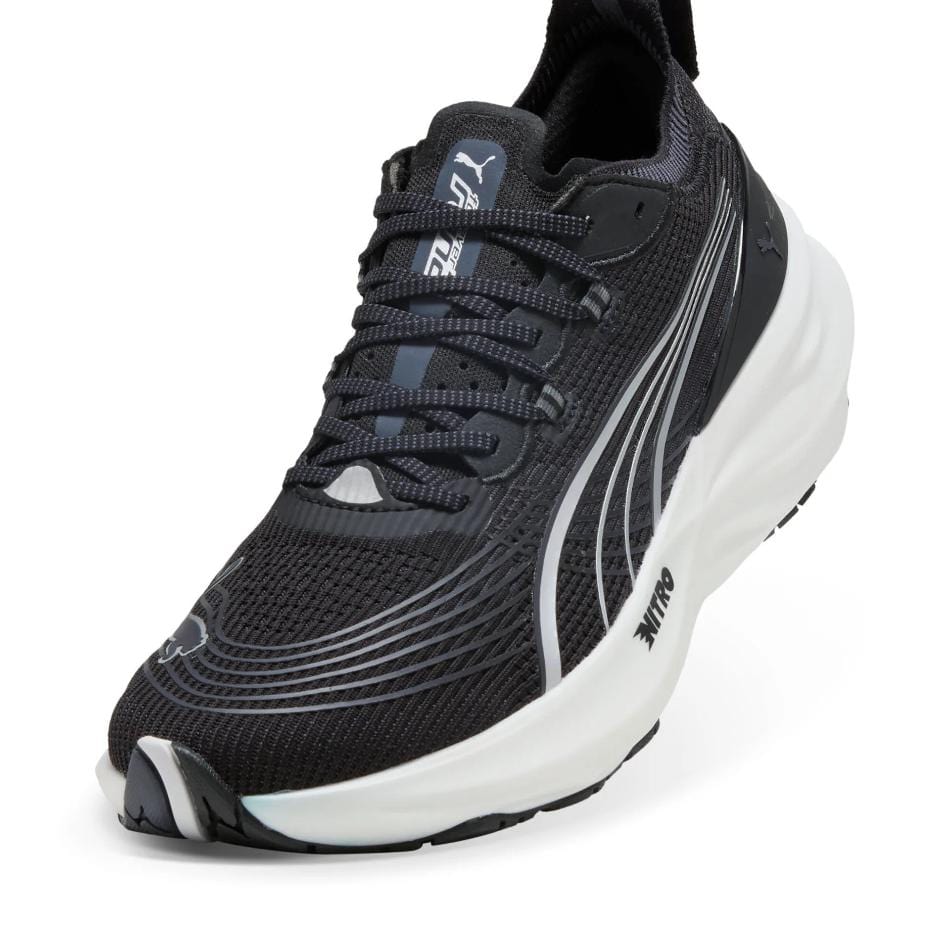 Puma Men's ForeverRun NITRO 2 Running Shoes in PUMA Black/PUMA White SS25 - Image 2