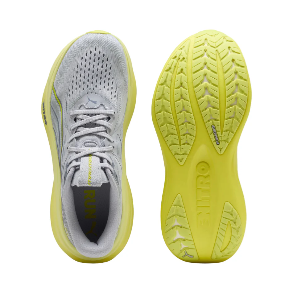 PUMA Men's MagMax NITRO 2 Running Shoes in Vibrant Silver/Lux Lime SS26 - Image 2