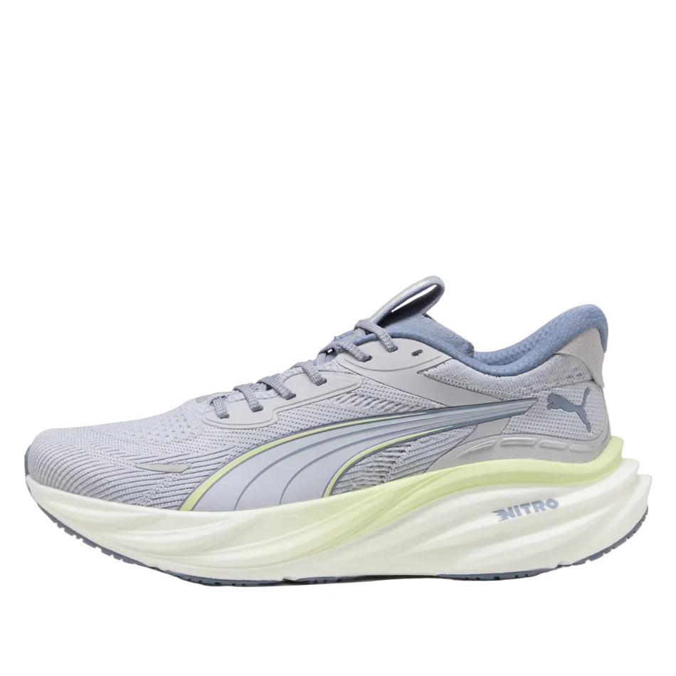 PUMA Men's Magnify NITRO 3 Running Shoes in Vibrant Silver/Apple Spritz SS26 - Image 5