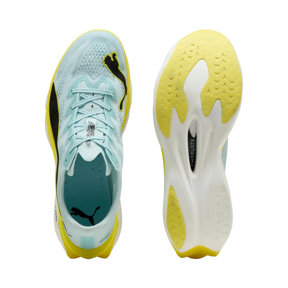 Puma Men's Deviate NITRO Elite 4 Running Shoes in Fresh Water/Lemon Crush SS26 - Image 2