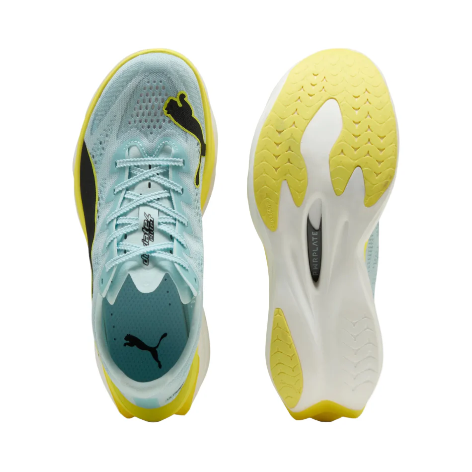 PUMA Women's Deviate NITRO Elite 4 Running Shoes in Fresh Water/Lemon Crush SS26 - Image 4