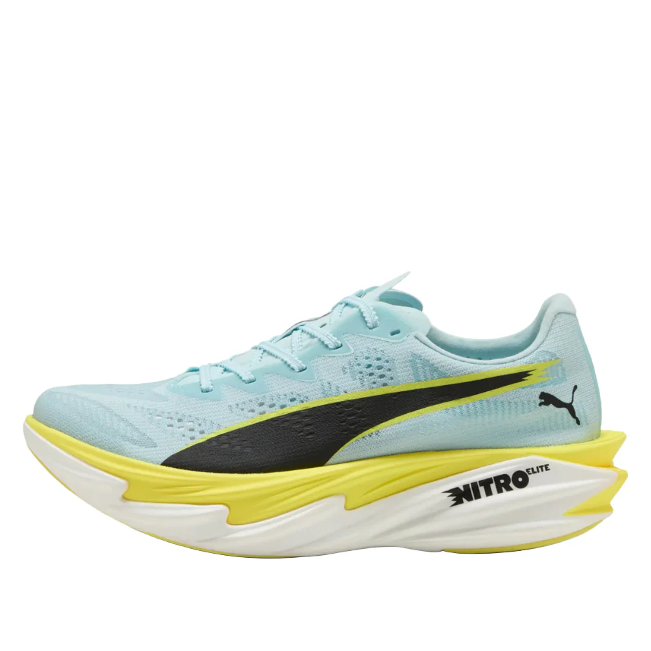 PUMA Women's Deviate NITRO Elite 4 Running Shoes in Fresh Water/Lemon Crush SS26 - Image 5