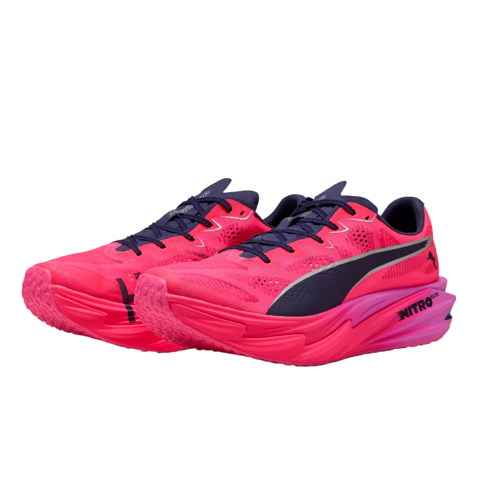 PUMA Women's Deviate NITRO Elite 4 HYROX Running Shoes in Pure Pink-Electric/Orchid-Deep Plum SS26 - Image 3